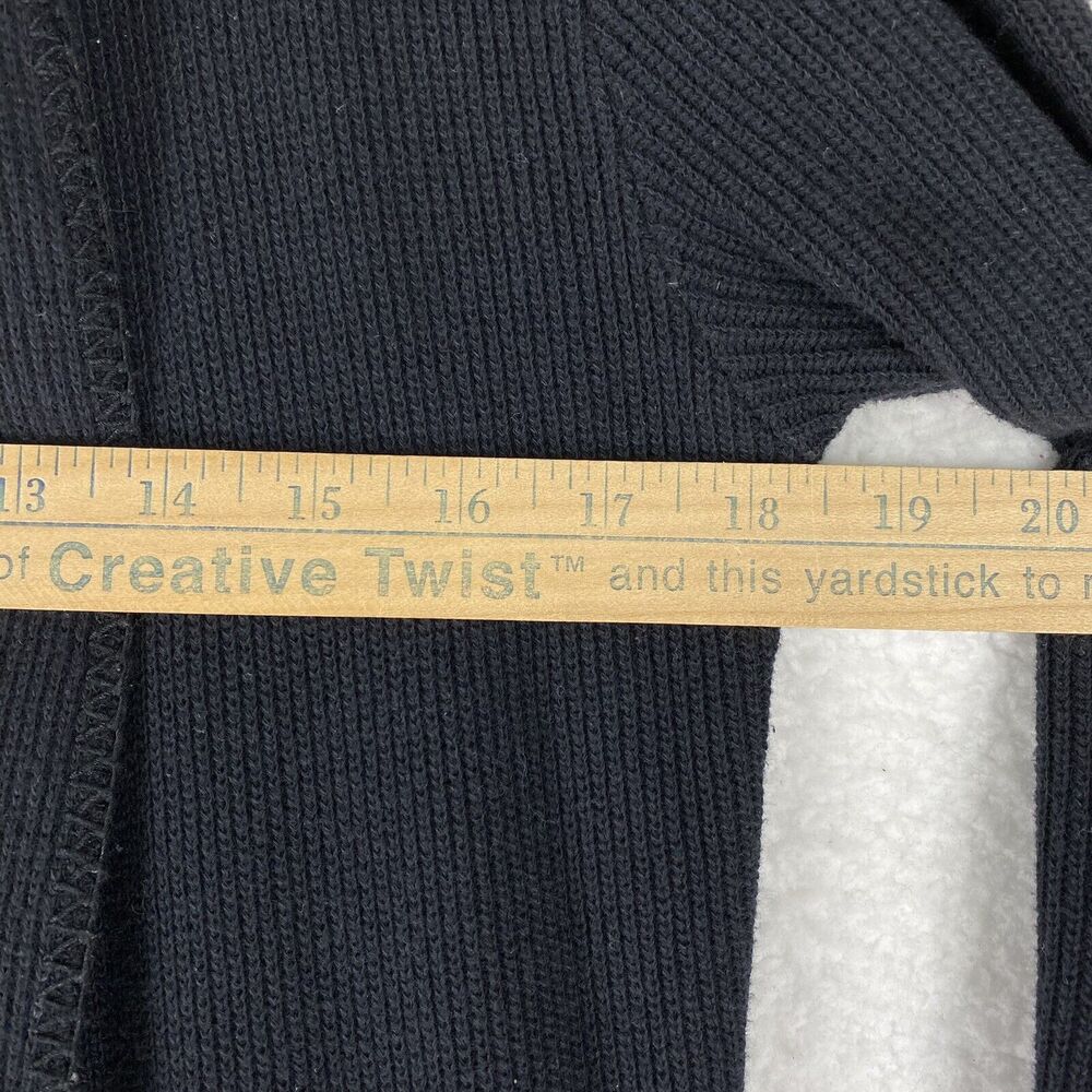 Johnny Was Pete & Greta Cardigan Size XS Black Draped Hooded Open Front Long - Picture 10 of 13